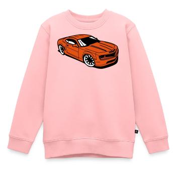 Sportwagen camaro - Kinder Premium Organic Sweatshirt - Rosa - Vorne - AI Model Kid Female (0cm)