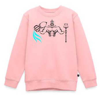 Alpha Aquarius Deluxe - Kinder Premium Organic Sweatshirt - Rosa - Vorne - AI Model Kid Female (0cm)