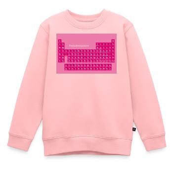 Periodensystem poster Rosa - Kinder Premium Organic Sweatshirt - Rosa - Vorne - AI Model Kid Female (0cm)