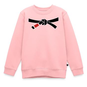 Ceinture noire - Ceinture noire - Sweat Premium enfant bio - rose - Devant - AI Model Kid Female (0cm)