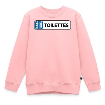 TOILETTES - Sweat Premium enfant bio - rose - Devant - AI Model Kid Female (0cm)