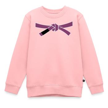 Ceinture violette - Ceinture violette - Sweat Premium enfant bio - rose - Devant - AI Model Kid Female (0cm)