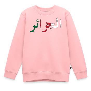 Algerische Flagge - Kinder Premium Organic Sweatshirt - Rosa - Vorne - AI Model Kid Female (0cm)
