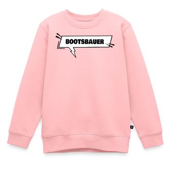 Bootsbauer als Bildung - Kinder Premium Organic Sweatshirt - Rosa - Vorne - AI Model Kid Female (0cm)