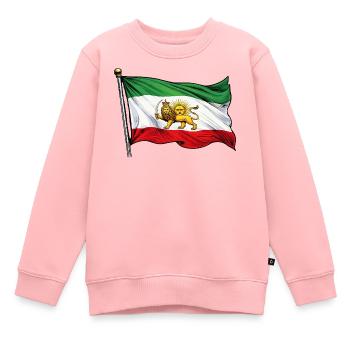  Persien Flagge - Kinder Premium Organic Sweatshirt - Rosa - Vorne - AI Model Kid Female (0cm)