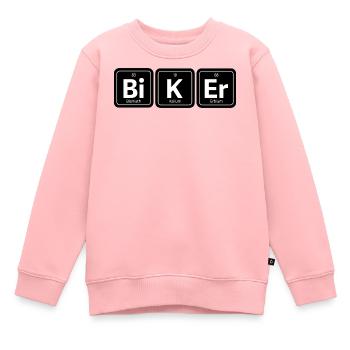 Bi K Er Biker - Kinder Premium Organic Sweatshirt - Rosa - Vorne - AI Model Kid Female (0cm)