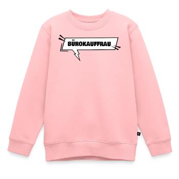 Buerokauffrau als Ausbildung - Kinder Premium Organic Sweatshirt - Rosa - Vorne - AI Model Kid Female (0cm)