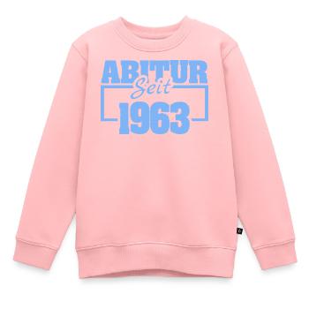 Diplômé du lycée en 1963 - Sweat Premium enfant bio - rose - Devant - AI Model Kid Female (0cm)