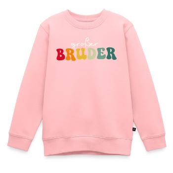Großer Bruder - Kinder Premium Organic Sweatshirt - Rosa - Vorne - AI Model Kid Female (0cm)