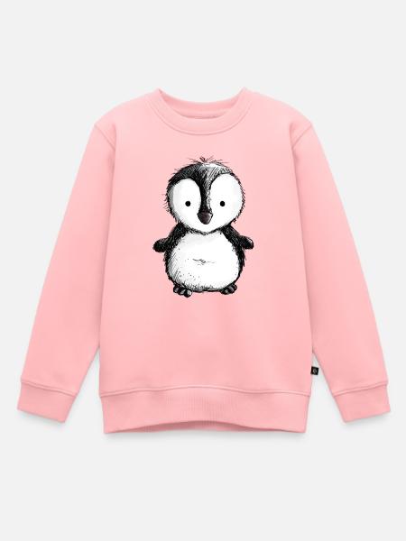 Kleiner Pinguin - Pinguine - Vogel - Königspinguin - Kinder Premium Organic Sweatshirt - Rosa