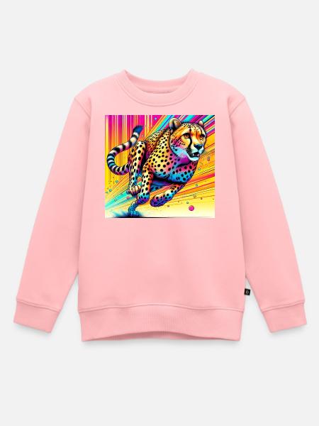 Gepard - Kinder Premium Organic Sweatshirt - Rosa