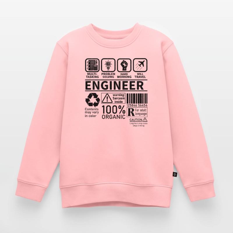 engineer multi tasking problem solving working Kinder Premium Organic Sweatshirt