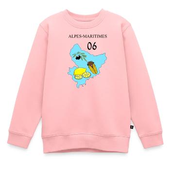 Maritime Alps - Kids Premium Organic Sweatshirt - rose - Front - AI Model Kid Female (0cm)