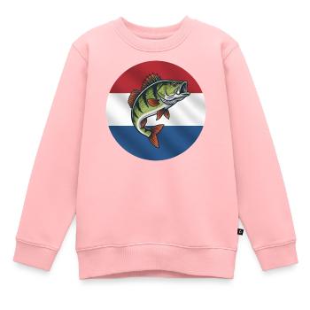 Barsch Angeln Niederlande - Kinder Premium Organic Sweatshirt - Rosa - Vorne - AI Model Kid Female (0cm)
