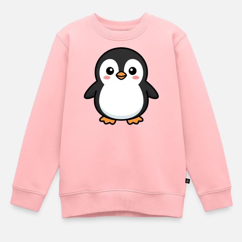 Adorable Penguin Pixel Pal - Sweat Premium enfant bio - rose