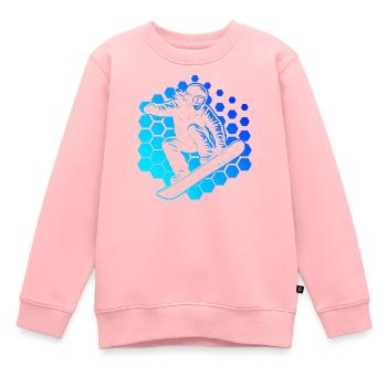 Snowboard Stil für jeden Anlass - Kinder Premium Organic Sweatshirt - Rosa - Vorne - AI Model Kid Female (0cm)