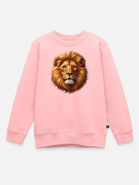 Löwe - Kinder Premium Organic Sweatshirt - Rosa