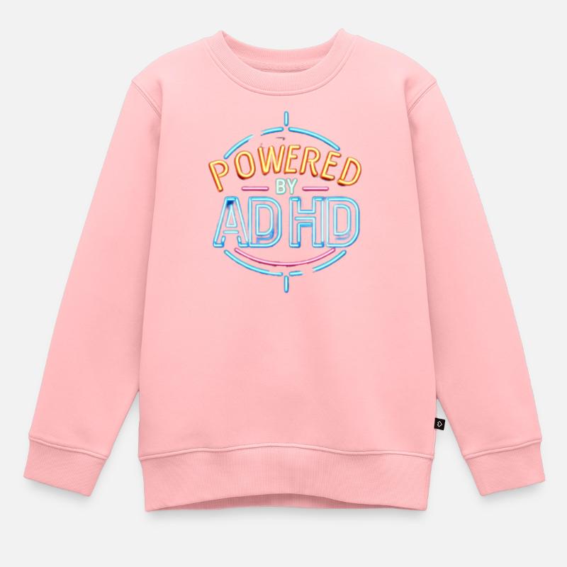 TDAH - Sweat Premium enfant bio - rose