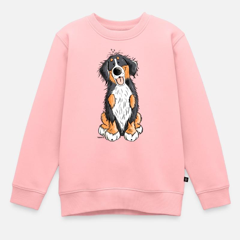 Bouvier bernois - Sweat Premium enfant bio - rose