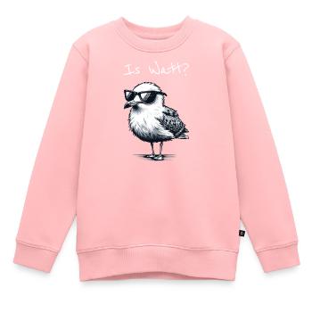 Is Watt Coole Möwe Urlaub Nordsee - Sweat Premium enfant bio - rose - Devant - AI Model Kid Female (0cm)