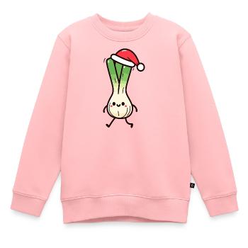 Linge de Noël de Saint-Nicolas - Sweat Premium enfant bio - rose - Devant - AI Model Kid Female (0cm)
