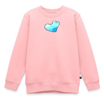 Blue Sock - Sweat Premium enfant bio - rose - Devant - AI Model Kid Female (0cm)