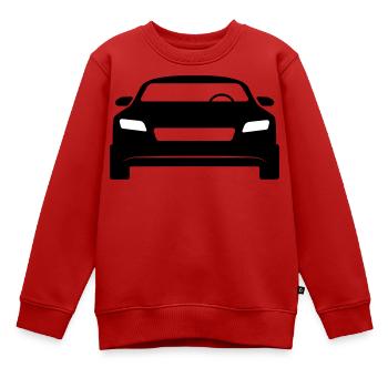 Sportwagen - Kinder Premium Organic Sweatshirt - Rot - Vorne - AI Model Kid Female (0cm)
