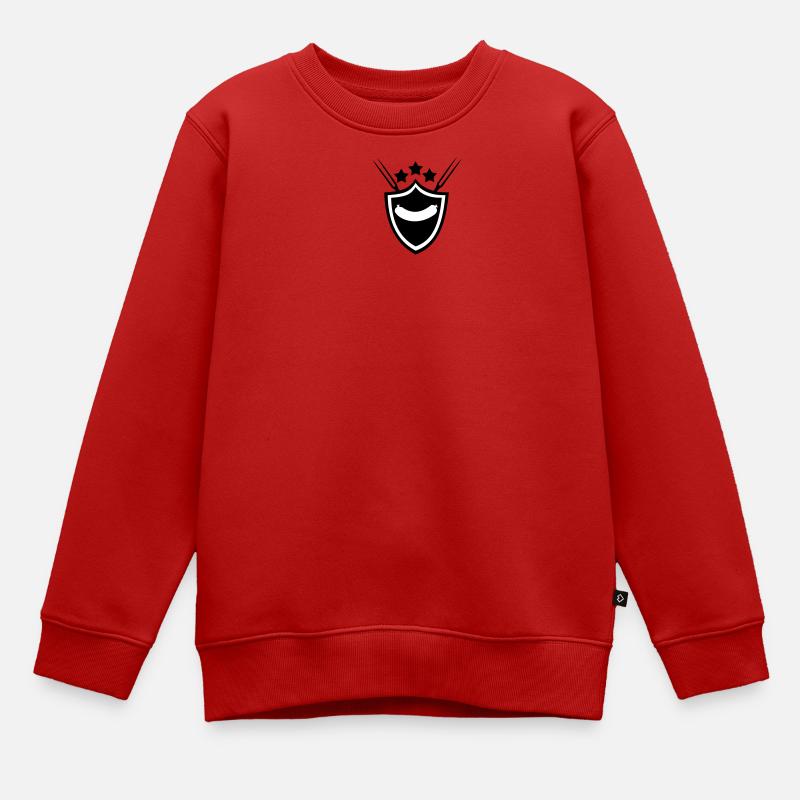 Saucisse grillée - Sweat Premium enfant bio - rouge