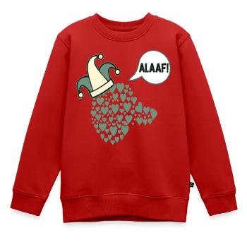 Karneval Alaaf Hunde Prinz - Kinder Premium Organic Sweatshirt - Rot - Vorne - AI Model Kid Female (0cm)