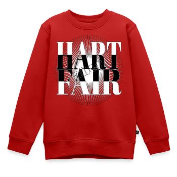DUR mais JUSTE - Sweat Premium enfant bio - rouge - Devant - AI Model Kid Female (0cm)