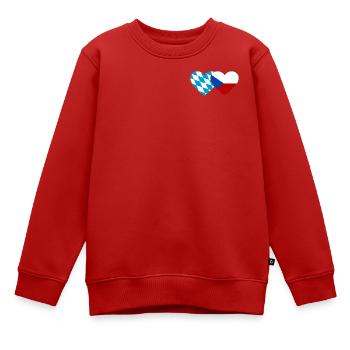 Bavière, République tchèque, Heart Association - Sweat Premium enfant bio - rouge - Devant - AI Model Kid Female (0cm)