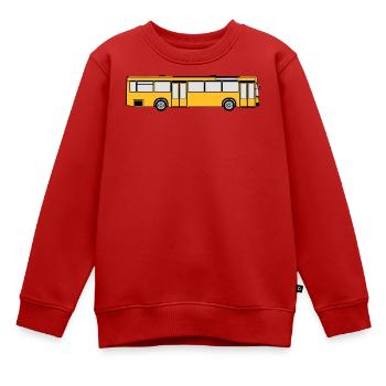 Busfahrer Bus Omnibus Kraftfahrer Schulbus (25) - Kinder Premium Organic Sweatshirt - Rot - Vorne - AI Model Kid Female (0cm)