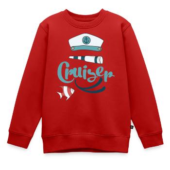 Kreuzfahrt - Kinder Premium Organic Sweatshirt - Rot - Vorne - AI Model Kid Female (0cm)