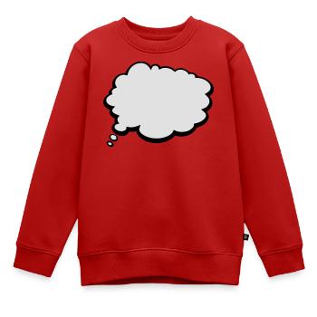 2541614 15422398 denkblase - Kinder Premium Organic Sweatshirt - Rot - Vorne - AI Model Kid Female (0cm)