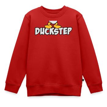 Duckstep (Dubstep) - Sweat Premium enfant bio - rouge - Devant - AI Model Kid Female (0cm)