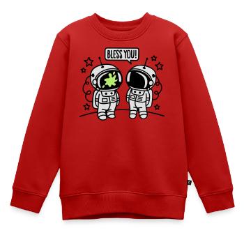 Bless you! - Sweat Premium enfant bio - rouge - Devant - AI Model Kid Female (0cm)