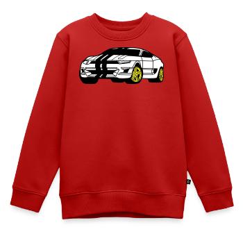 Voiture de sport - Voiture de sport - Coupé - Sweat Premium enfant bio - rouge - Devant - AI Model Kid Female (0cm)