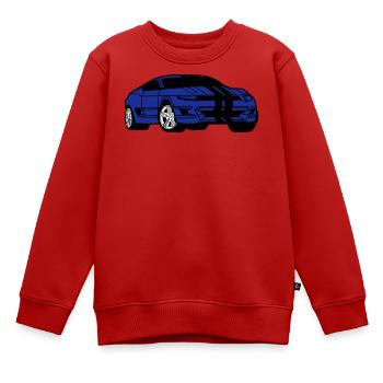 Voiture de sport - Voiture de sport - Coupé - Sweat Premium enfant bio - rouge - Devant - AI Model Kid Female (0cm)