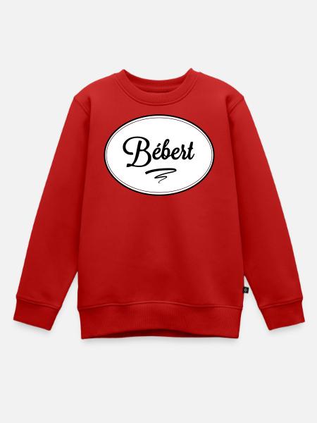 Bébert - Sweat Premium enfant bio - rouge