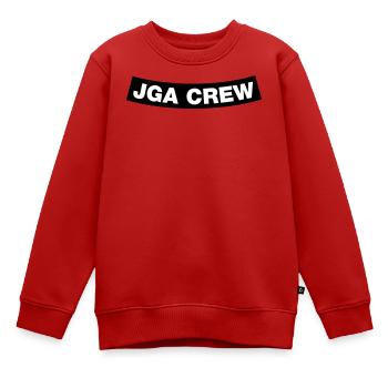 Fond d’élément d’équipage d’enterrement de vie de garçon (MC Rocker Cowl Design) - Sweat Premium enfant bio - rouge - Devant - AI Model Kid Female (0cm)