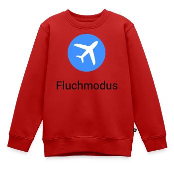 Mode Avion Jurer Avion Icône Bureau Humour Drôle - Sweat Premium enfant bio - rouge - Devant - AI Model Kid Female (0cm)
