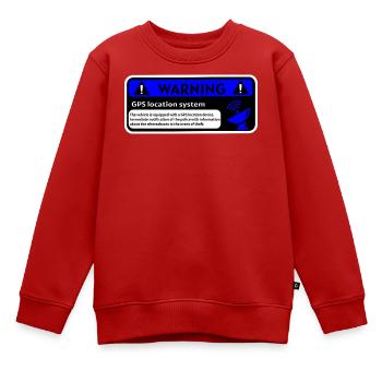 GPS-Alarm und Fahrzeugortung - Kinder Premium Organic Sweatshirt - Rot - Vorne - AI Model Kid Female (0cm)