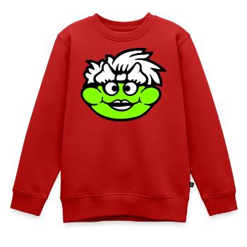 Frosch Frau Hübsch Kröte Lustig Weiblich Mädchen - Kinder Premium Organic Sweatshirt - Rot - Vorne - AI Model Kid Female (0cm)