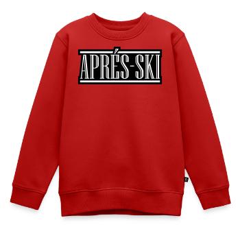 Apres Ski - Kinder Premium Organic Sweatshirt - Rot - Vorne - AI Model Kid Female (0cm)