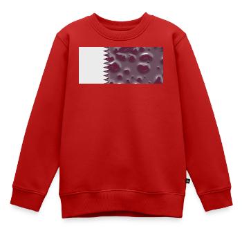 Katar als Land - Kinder Premium Organic Sweatshirt - Rot - Vorne - AI Model Kid Female (0cm)