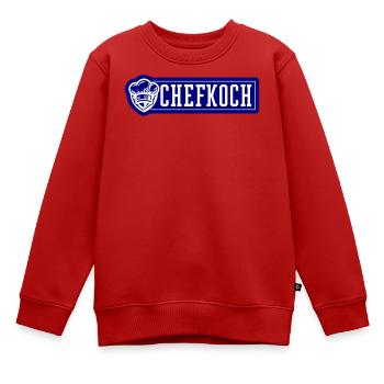 Chapeau de chef chef - Sweat Premium enfant bio - rouge - Devant - AI Model Kid Female (0cm)