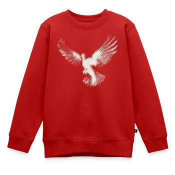 Taube | Heilig-Geist-Hemd | Christliches Symbol - Kinder Premium Organic Sweatshirt - Rot - Vorne - AI Model Kid Female (0cm)