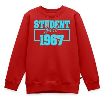 seit 1967 - Kinder Premium Organic Sweatshirt - Rot - Vorne - AI Model Kid Female (0cm)