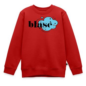 Blasé - Kinder Premium Organic Sweatshirt - Rot - Vorne - AI Model Kid Female (0cm)