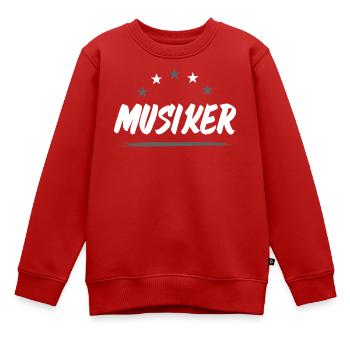 Musiker Beruf - Kinder Premium Organic Sweatshirt - Rot - Vorne - AI Model Kid Female (0cm)